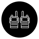 Two way radio icon