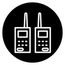 Two way radio icon