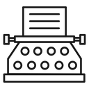 Typewriter icon