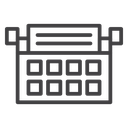 Typewriter icon