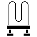 U-Shaped Heating Element Black Filled icon