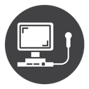 Ultrasonography Black Filled icon
