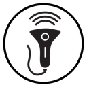 Ultrasound Black Filled icon