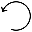 Undo Black Filled icon