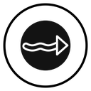 Undulating arrow icon