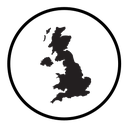 United Kingdom map icon