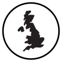 United Kingdom map icon
