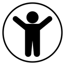 Universal access Black Filled icon