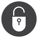 Unlocked Padlock icon