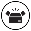 Unpack Black Filled icon