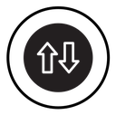 Up and down arrows icon