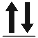 Up and down arrows icon