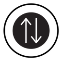 Up and down arrows icon