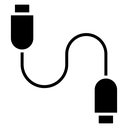 USB Cable Two Connectors icon