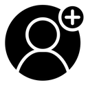 User Add Plus Badge icon