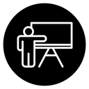 User chalkboard icon