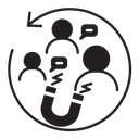 User engagement icon