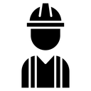 User helmet safety icon