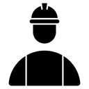 User helmet safety icon