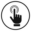 User interaction Black Filled icon