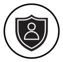 User protection shield icon