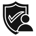 User protection shield icon