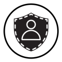 User protection shield icon