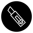 Utility knife icon