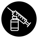Vaccine vial icon
