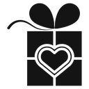 Valentine's day gift icon