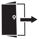 Vector logout icon