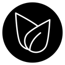 Vegan Black Filled icon