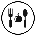 Vegetarian food icon