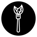 Vegetarian food icon