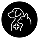 Veterinary pharmacy icon