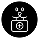 Veterinary pharmacy Black Filled icon