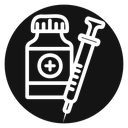 Vial medical icon