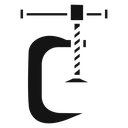 Vice clamp icon