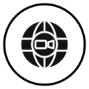 Video chat conference icon