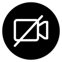 Video off social media icon