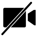 Video off social media icon