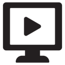 Video tutorial Black Filled icon