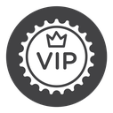 VIP Black Filled icon
