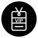 VIP neck tag icon