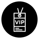 VIP neck tag icon