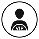 Vip person icon