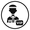 Vip person icon
