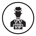 Vip person icon
