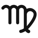 Virgo zodiac sign Black Filled icon