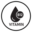 Vitamin B12 drop Black Filled icon